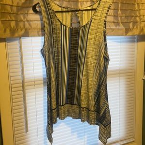 Tank Top, Colbat Blue, Black and White